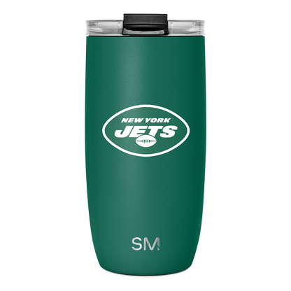 NFL Voyager Tumbler with Clear Flip Lid & Straw